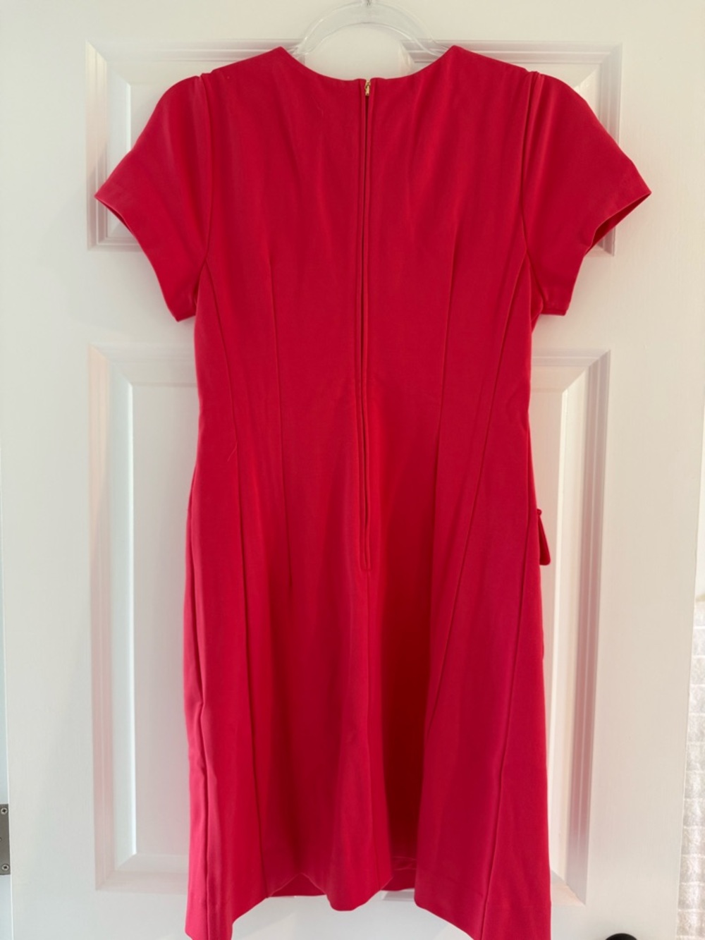Lilly Pulitzer Coral-Red Short Sleeve Mini Dress - Picture 2 of 4